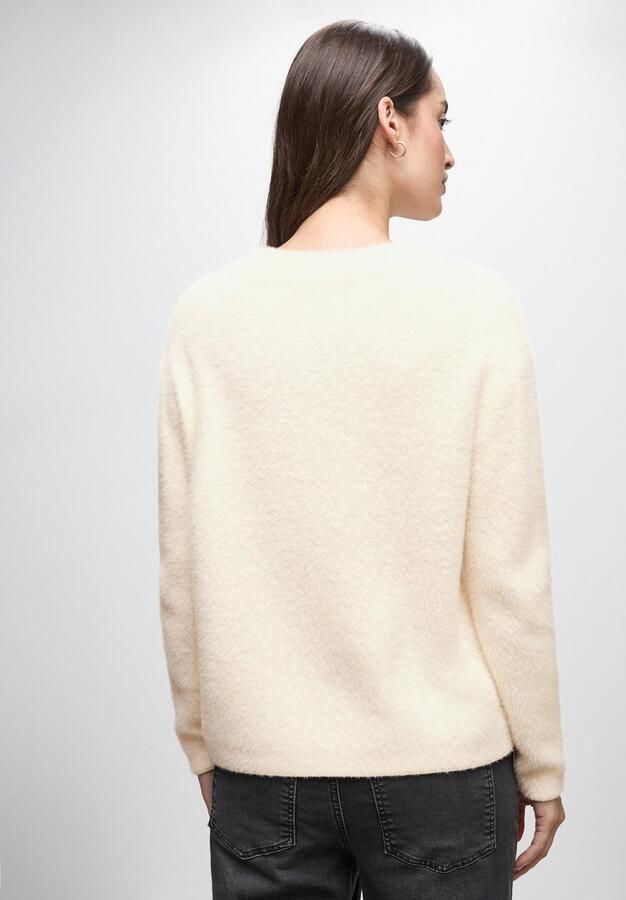 STREET ONE Trui met ronde hals in zachte veergaren-kwaliteit - Foto 5