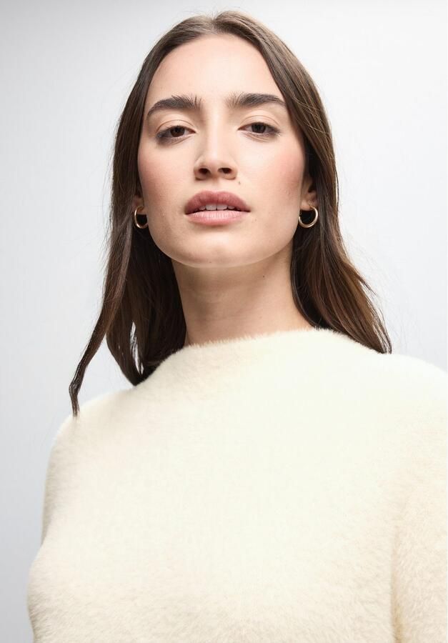 STREET ONE Trui met ronde hals in zachte veergaren-kwaliteit - Foto 2