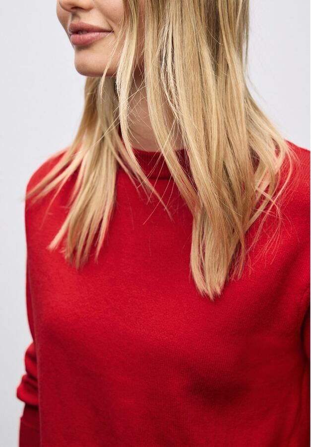 STREET ONE Trui met ronde hals met ribboorden - Foto 2