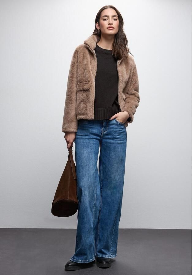 STREET ONE Trui met ronde hals met ribboorden - Foto 4