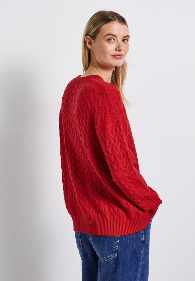 STREET ONE Trui met ronde hals met structuurpatroon - Foto 5