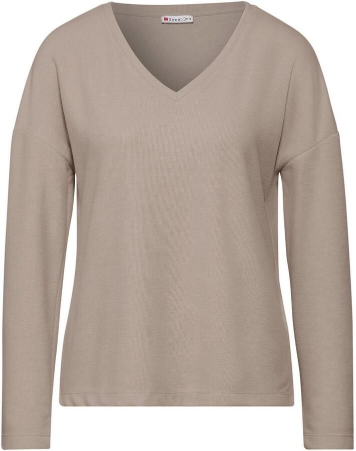 STREET ONE Trui met V-hals met v-hals