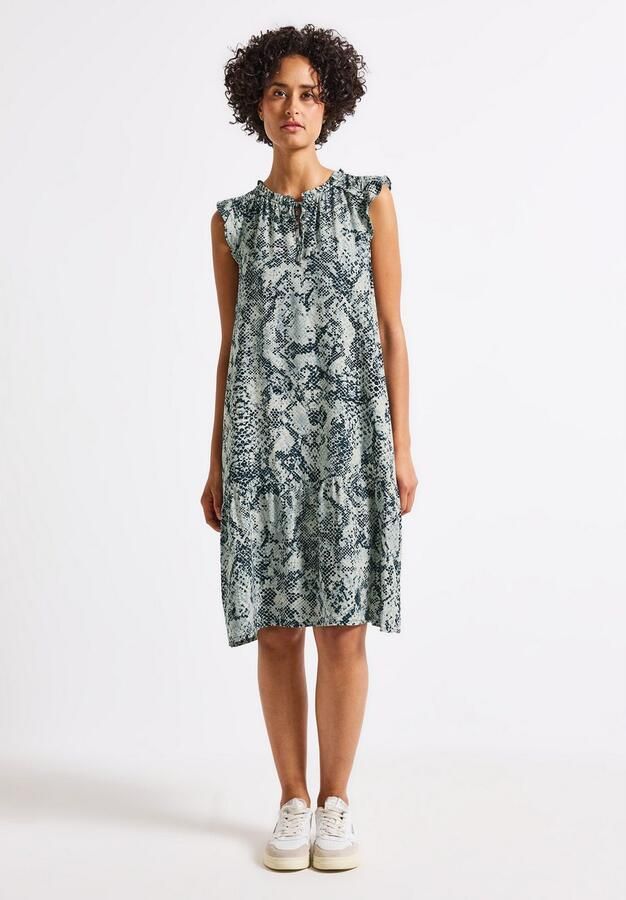 STREET ONE Tuniekjurk zonder mouwen met snake-print en volants - Foto 3