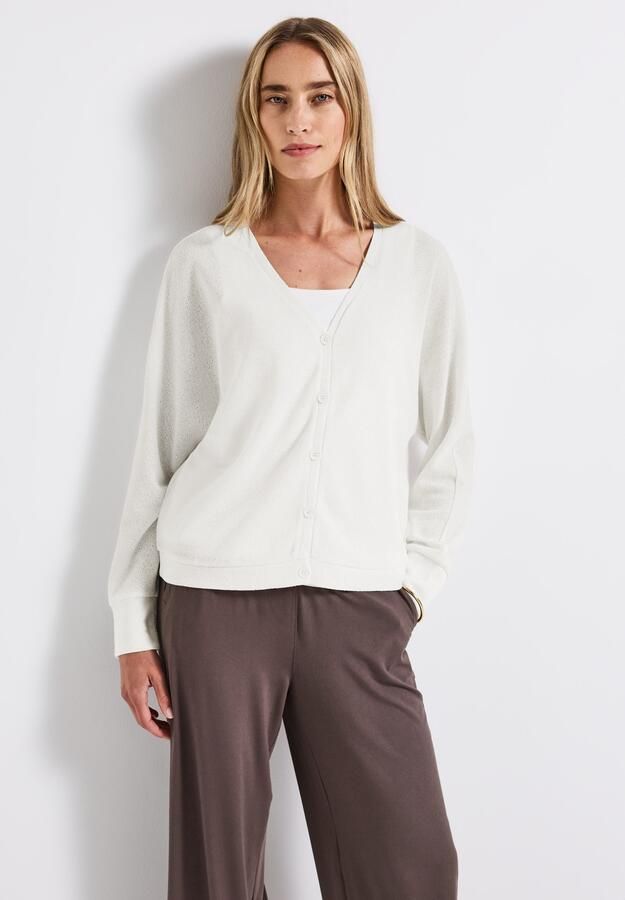 STREET ONE Vest in tricot-look en met v-hals - Foto 7