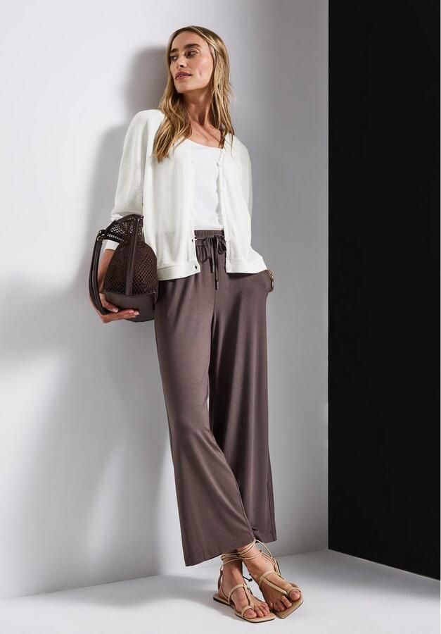 STREET ONE Vest in tricot-look en met v-hals - Foto 3