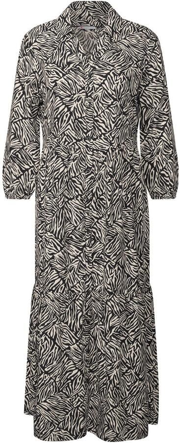 STREET ONE Volantjurk Zomerjurk gedessineerd met 3 4 mouw - Foto 5