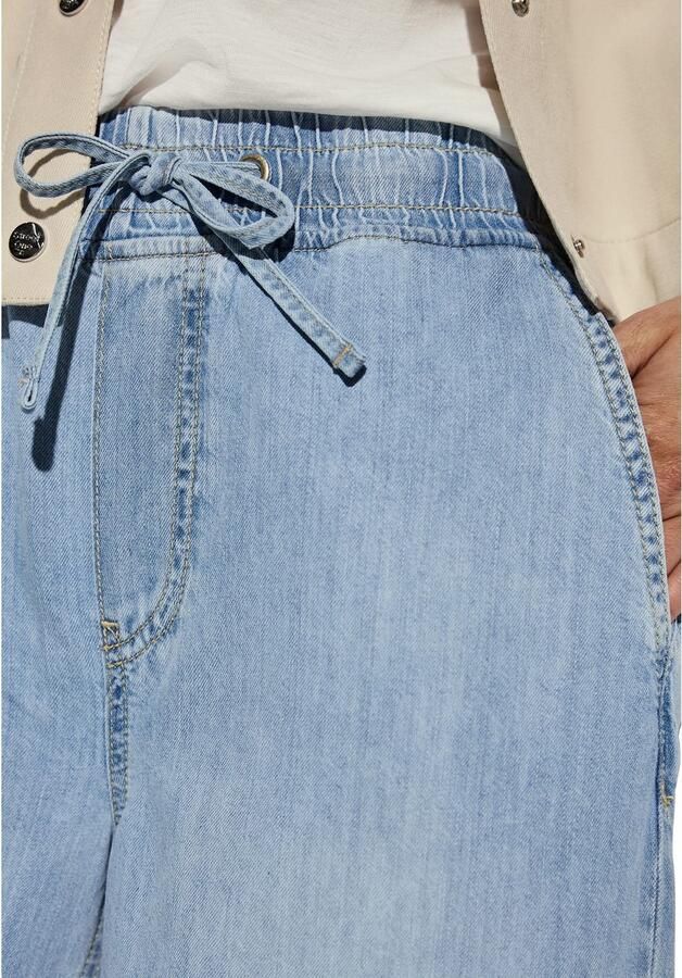 STREET ONE Wijde jeans met elastische band en rijgkoord - Foto 2