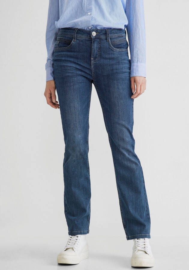 STREET ONE Wijd uitlopende jeans Stijl bootcut in modieus design