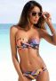 Sunseeker Beugelbikini in bandeaumodel Allis met bladdessin - Thumbnail 1