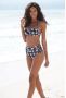 Sunseeker Highwaist-bikinibroekje Ditsy met gehaakt randje en sierbandjes opzij - Thumbnail 2