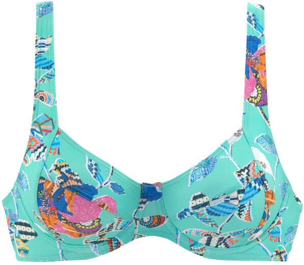 Sunseeker Bikinitop met beugels Jam met gekleurde print