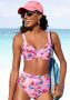 Sunseeker Highwaist-bikinibroekje Modern met een bloemmotief - Thumbnail 1