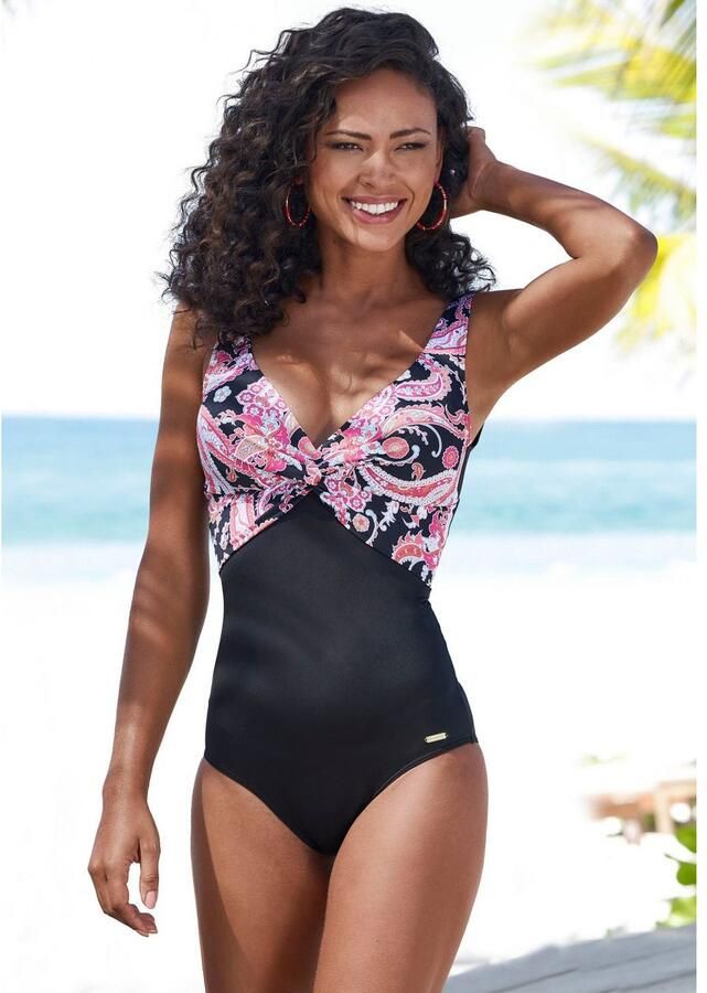 Sunseeker Badpak PALINA in paisleyprint en met shaping-effect