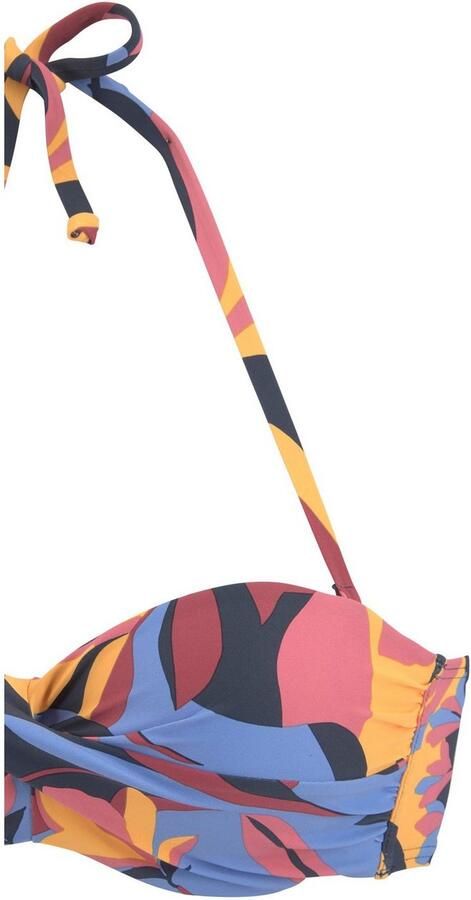 Sunseeker Beugelbikini in bandeaumodel Allis met bladdessin - Foto 3