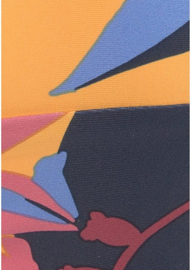 Sunseeker Beugelbikini in bandeaumodel Allis met bladdessin