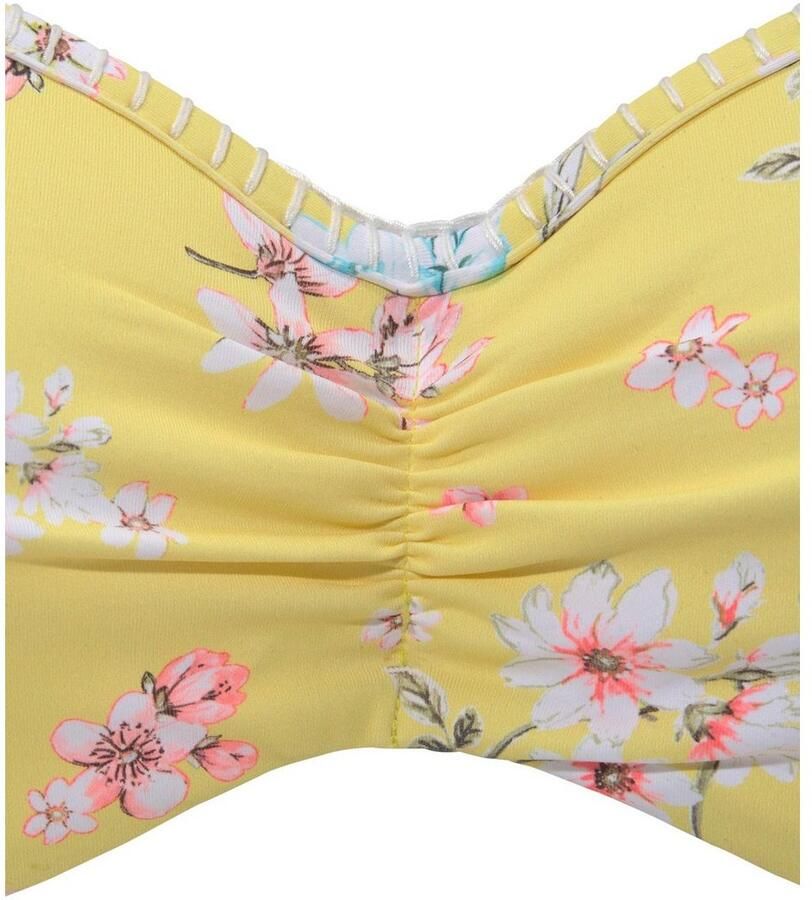 Sunseeker Beugelbikinitop in bandeaumodel Ditsy met gehaakt randje - Foto 2