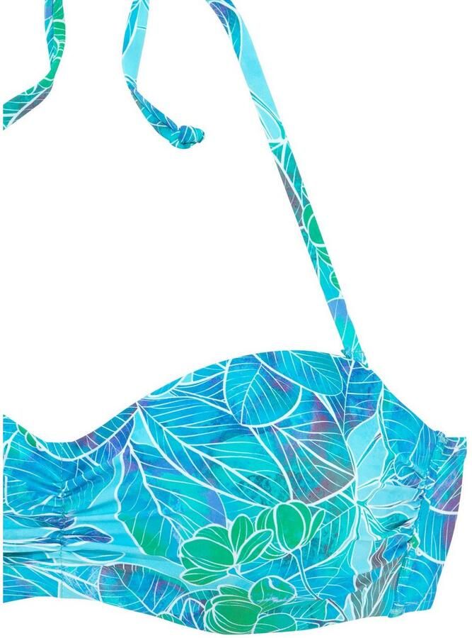 Sunseeker Beugelbikinitop in bandeaumodel Lapa met tropische print - Foto 2