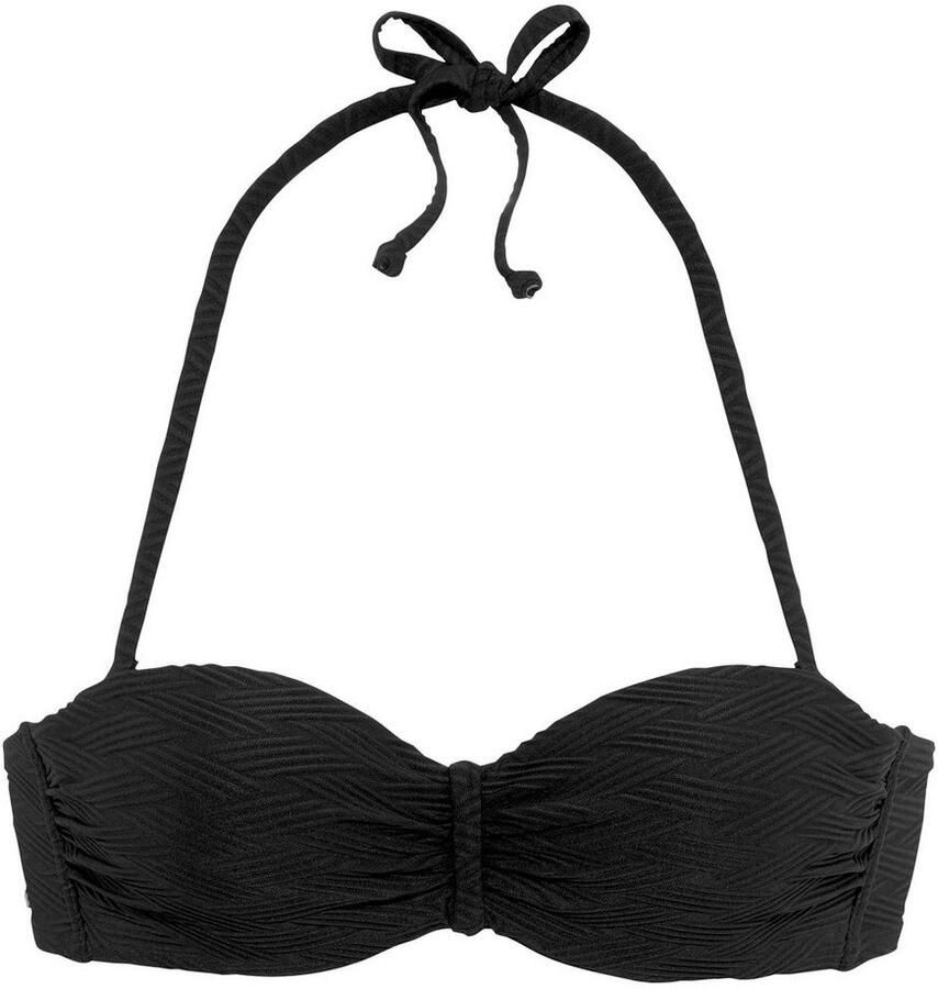 Sunseeker Beugelbikinitop in bandeaumodel Loretta met structuurpatroon