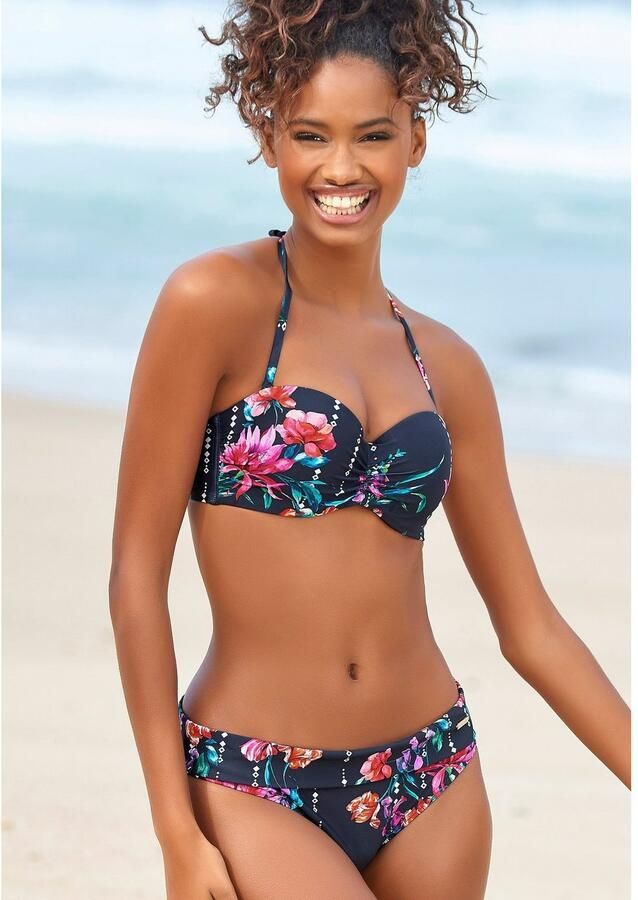 Sunseeker Beugelbikinitop in bandeaumodel Modern met bloemenprint - Foto 3
