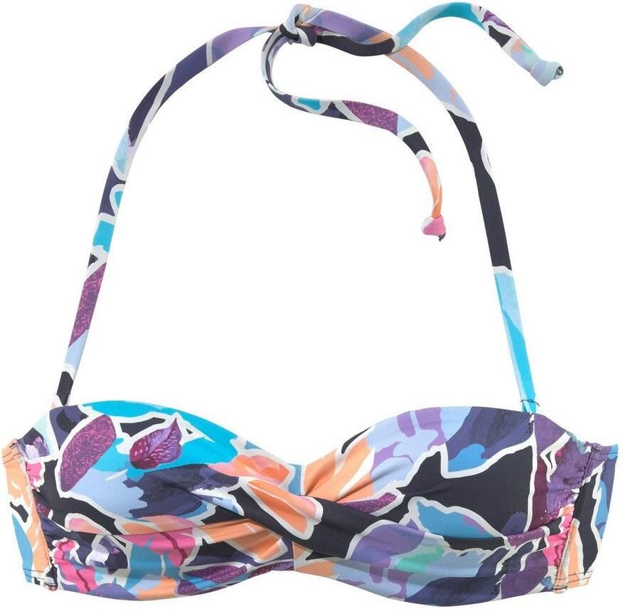 Sunseeker Beugelbikinitop in bandeaumodel Tahiti met gedraaide cups