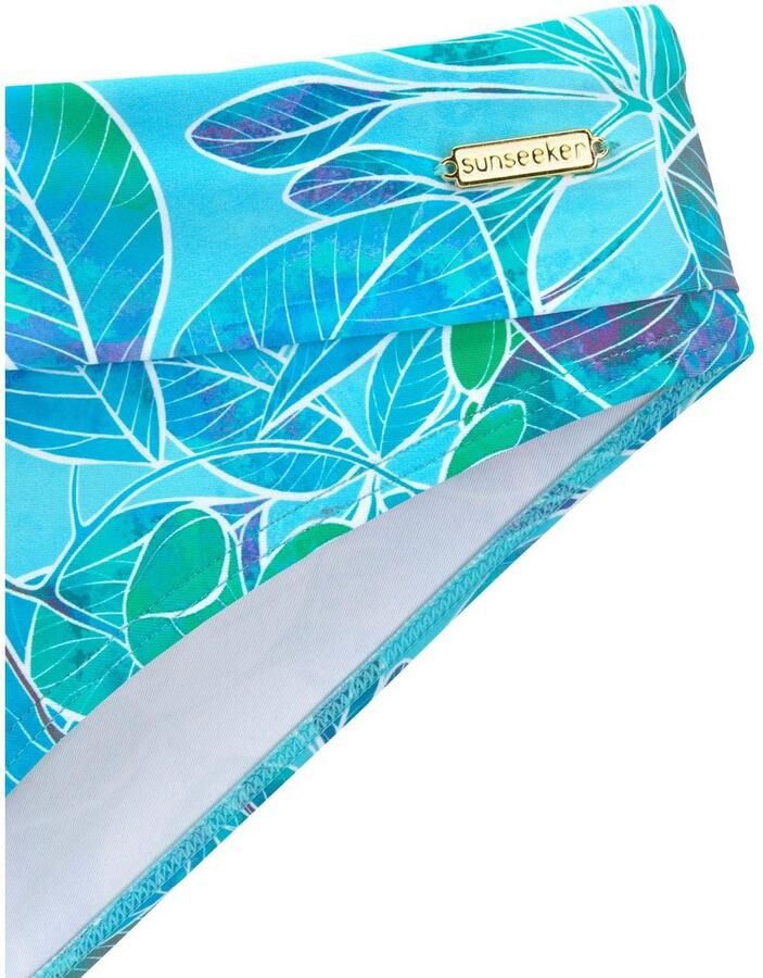 Sunseeker Bikinibroekje Lapa met omslagband en tropische print