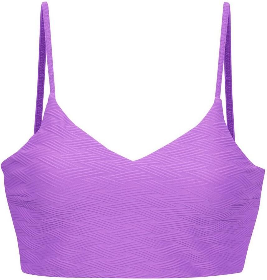 Sunseeker Crop-bikinitop Loretta met structuurpatroon
