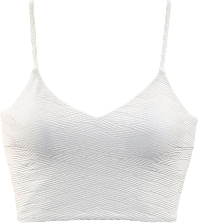 Sunseeker Crop-bikinitop Loretta met structuurpatroon