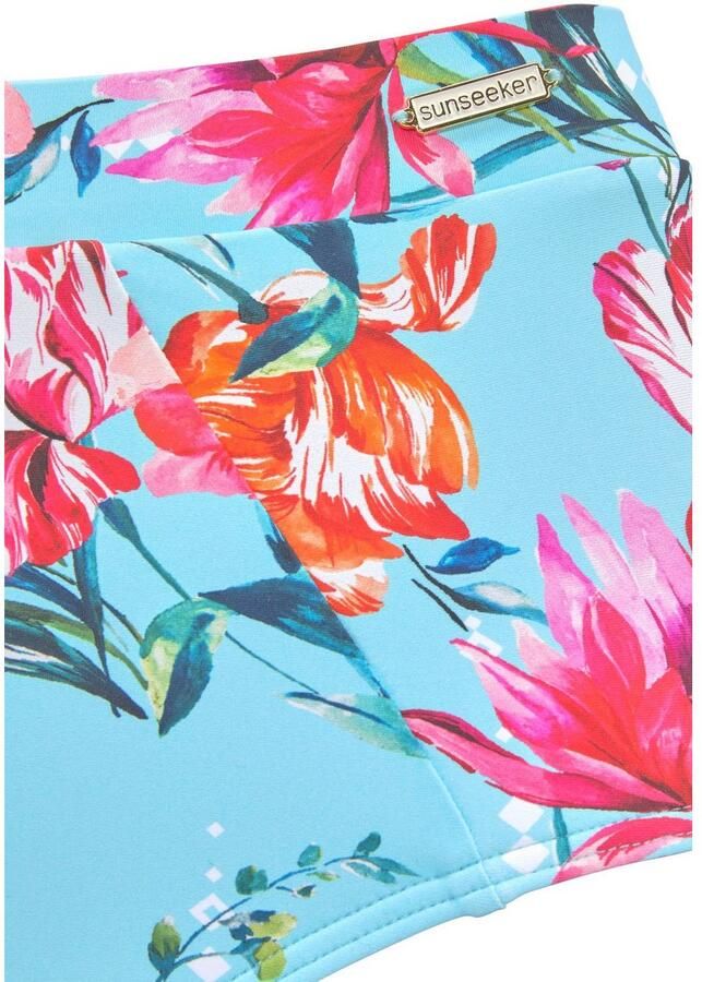 Sunseeker Highwaist-bikinibroekje Modern met een bloemmotief - Foto 3