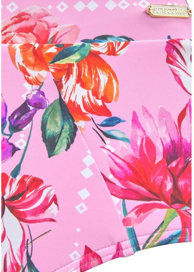 Sunseeker Highwaist-bikinibroekje Modern met een bloemmotief - Foto 3