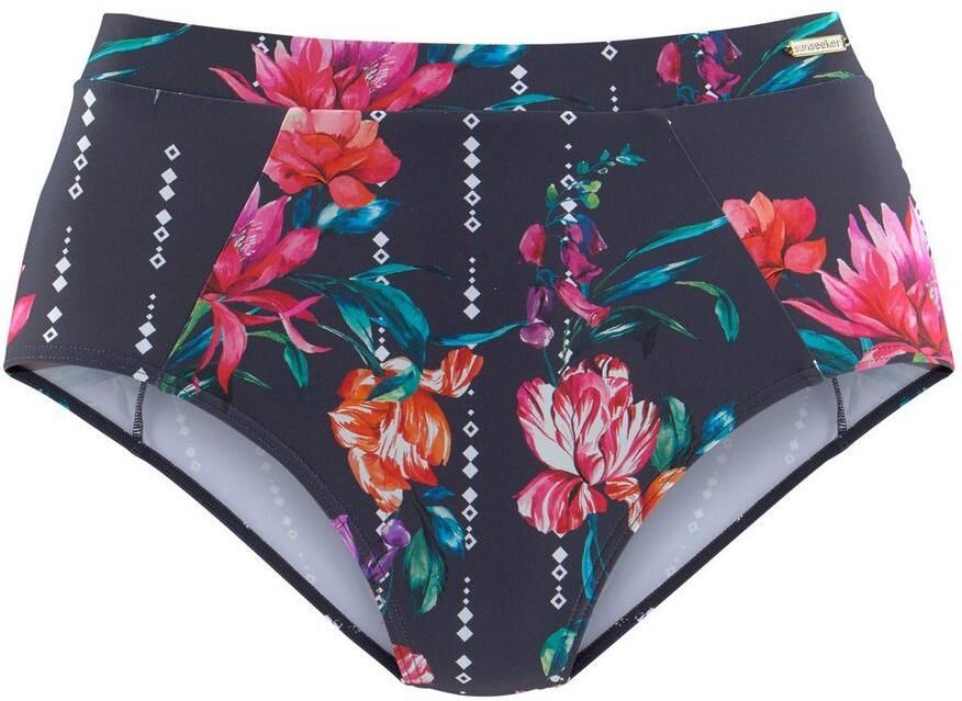 Sunseeker Highwaist-bikinibroekje Modern met een bloemmotief - Foto 2