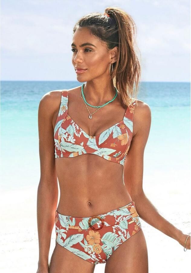 Sunseeker Highwaist-bikinibroekje Suva met een afneembare riem - Foto 3