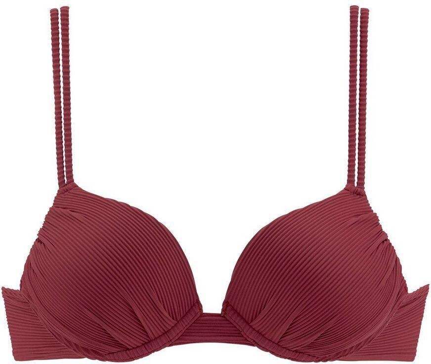 Sunseeker Push-upbikinitop Fancy van elegante structuurstof