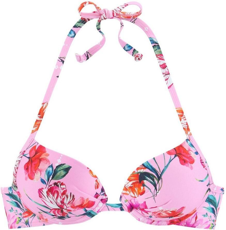 Sunseeker Push-upbikinitop Modern met bloemenprint