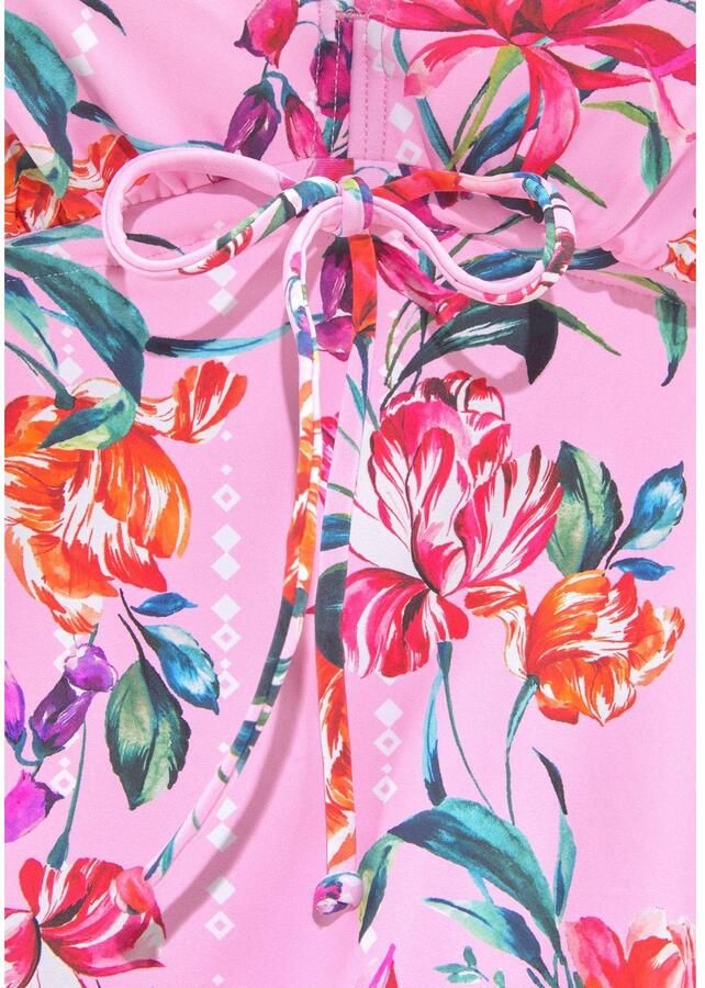 Sunseeker Tankinitop met beugels Modern met bloemenprint