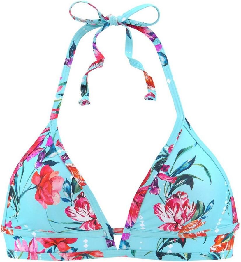 Sunseeker Triangel-bikinitop Modern met een bloemmotief