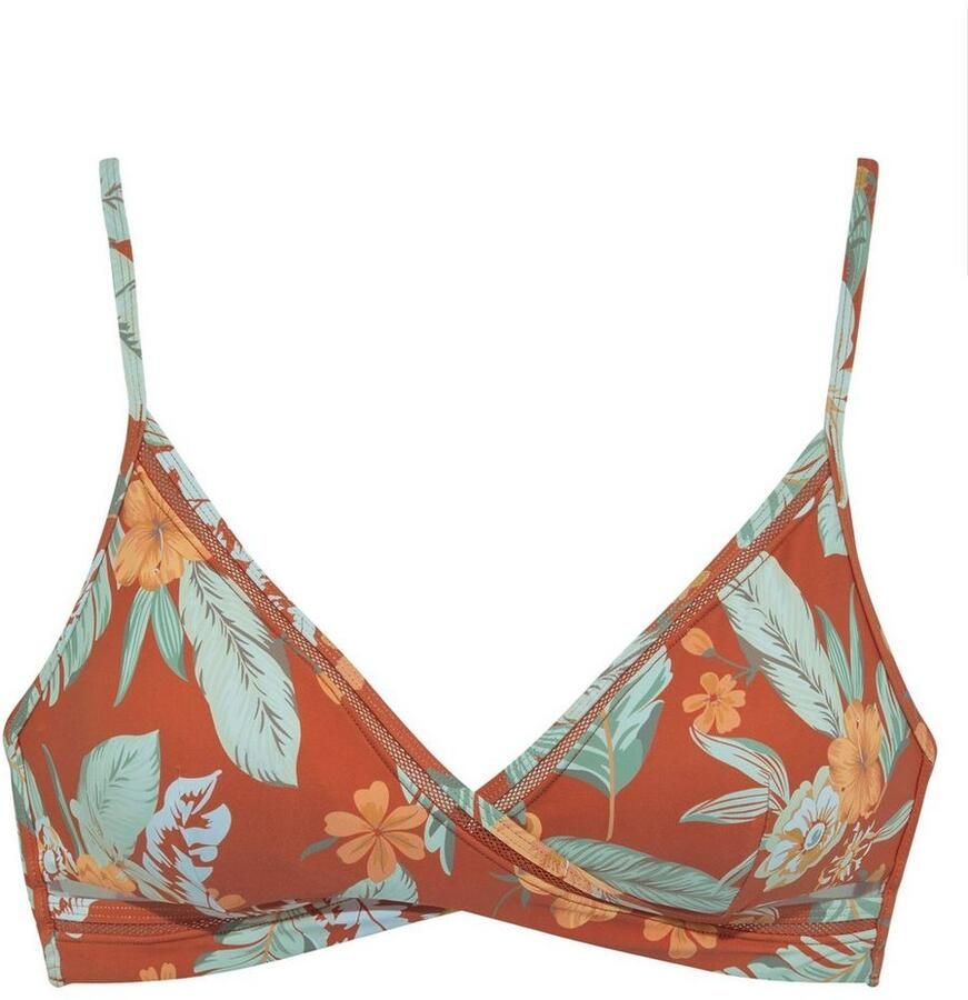 Sunseeker Triangel-bikinitop Suva met een meshinzet en wikkel-look