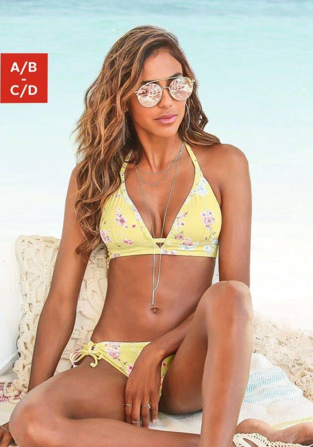 Sunseeker Triangel-bikinitop Ditsy met trendy print