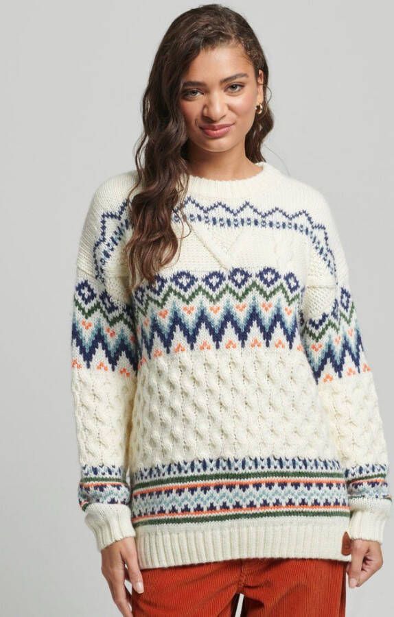 Superdry Gebreide trui Vintage Cable Pattern Knit