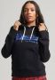 Superdry hoodie EMBELLISHED VL HOODIE met printopdruk zwart - Thumbnail 1