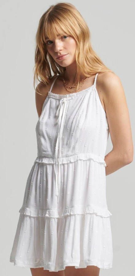 Superdry Jurk in overgooiermodel Jurk in overgooiermodel met broderie anglaise in vintage-look