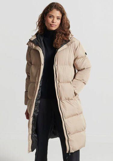Superdry Lang jack extra lang gerecyclede wattering