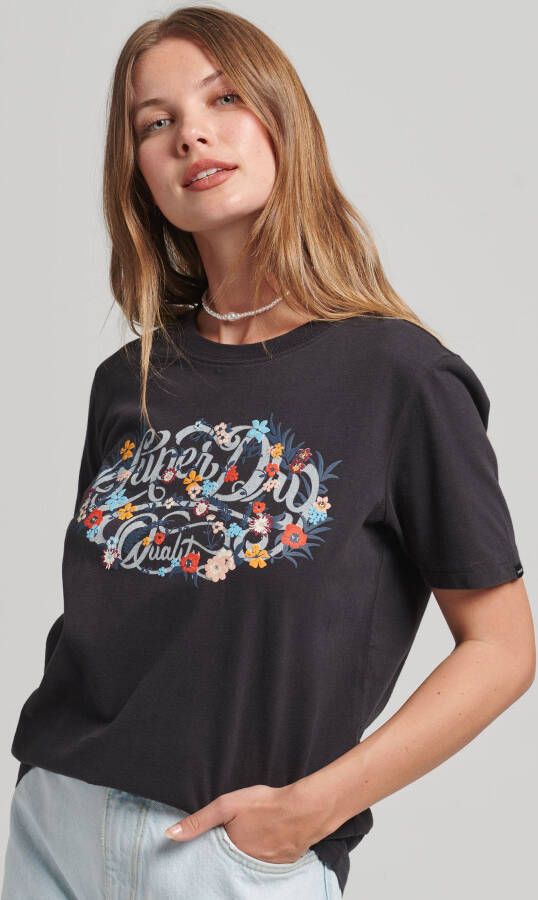 Superdry Shirt met print met belettering