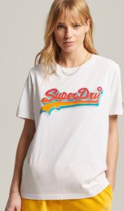 Superdry Shirt met print vlot shirt met metallic details