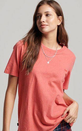 Superdry Shirt met ronde hals VINTAGE LOGO EMB TEE
