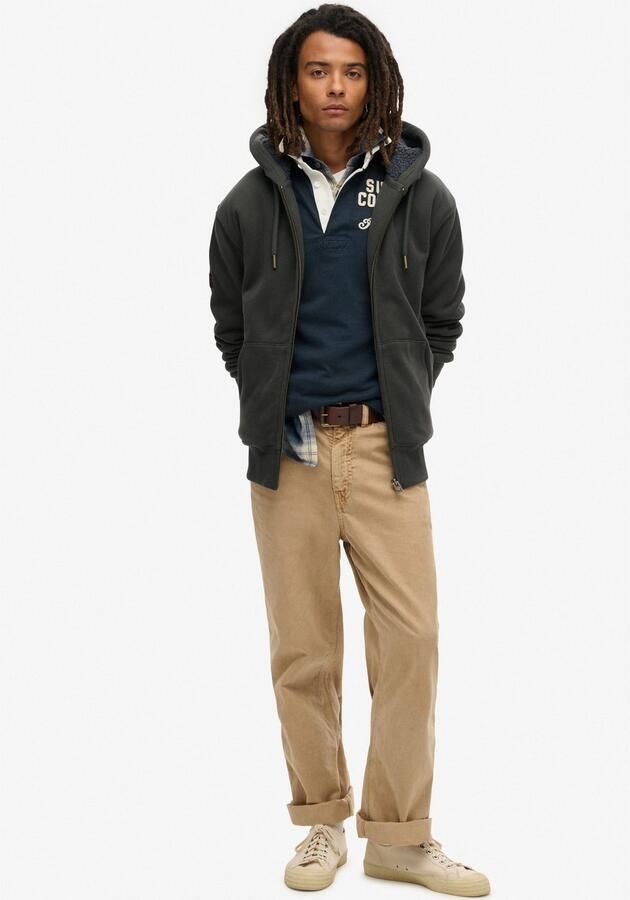 Superdry Sweater Hoodie met voering met borgvoering - Foto 4