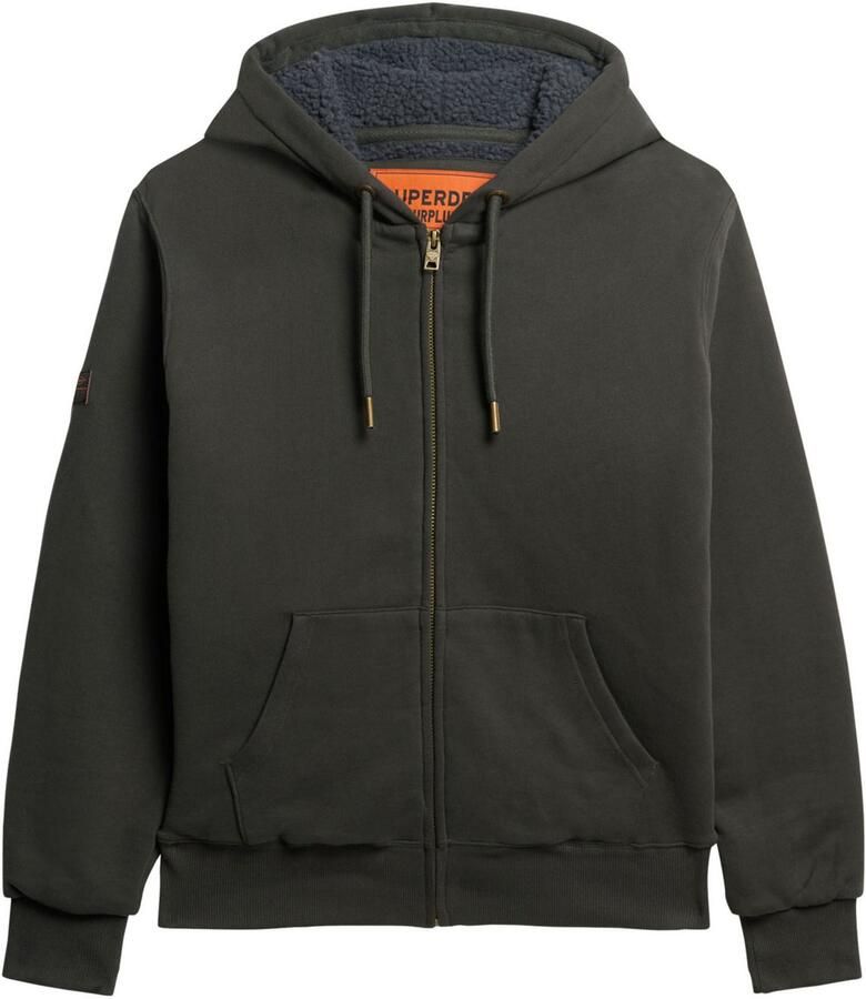 Superdry Sweater Hoodie met voering met borgvoering