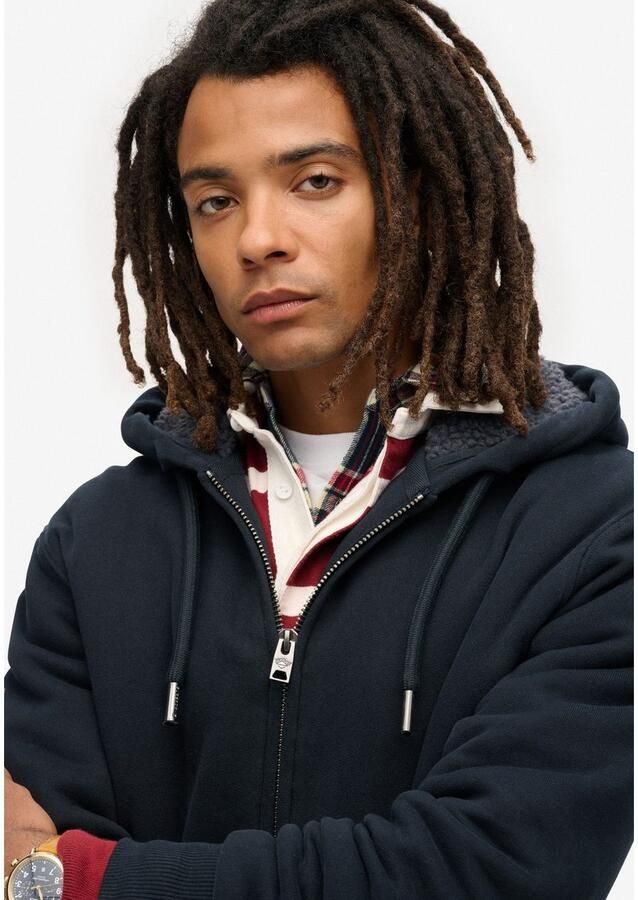 Superdry Sweater Hoodie met voering met borgvoering - Foto 2