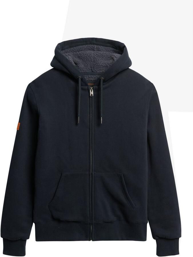 Superdry Sweater Hoodie met voering met borgvoering
