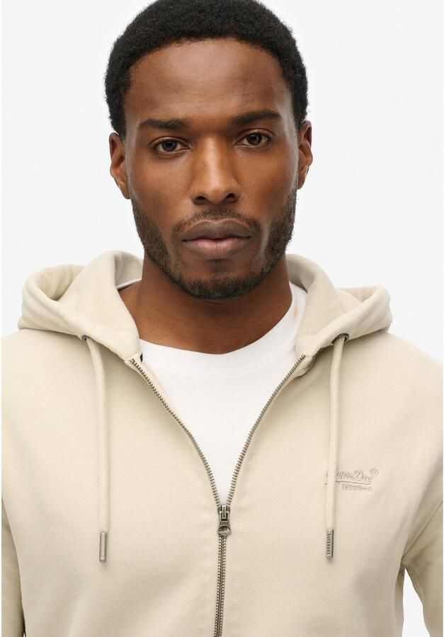 Superdry Sweater Sweatshirt à capuche zippé Logo Essential