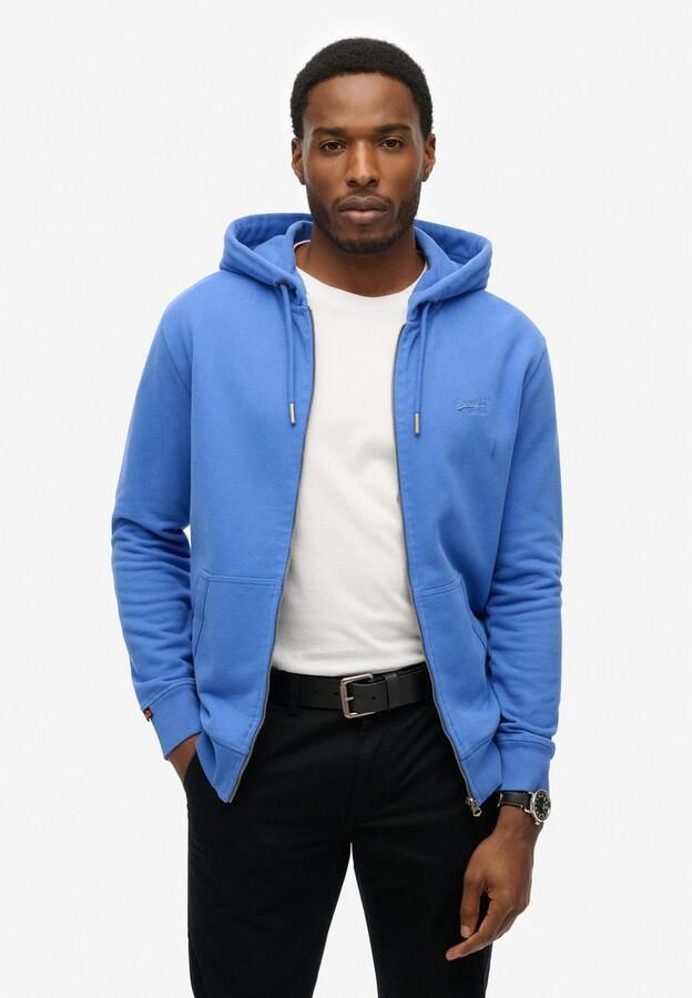 Superdry Sweater Sweatshirt à capuche zippé Logo Essential - Foto 4